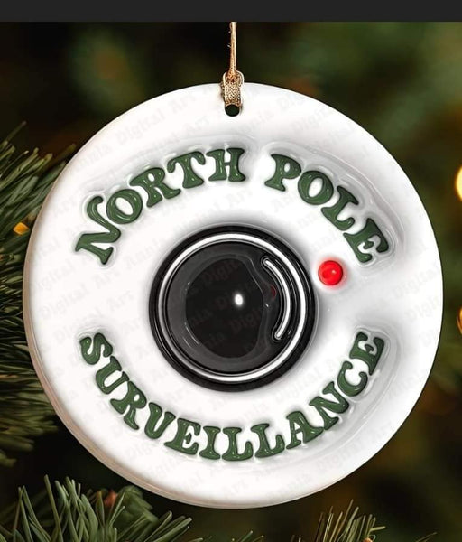 Santa Spy Camera Ornament